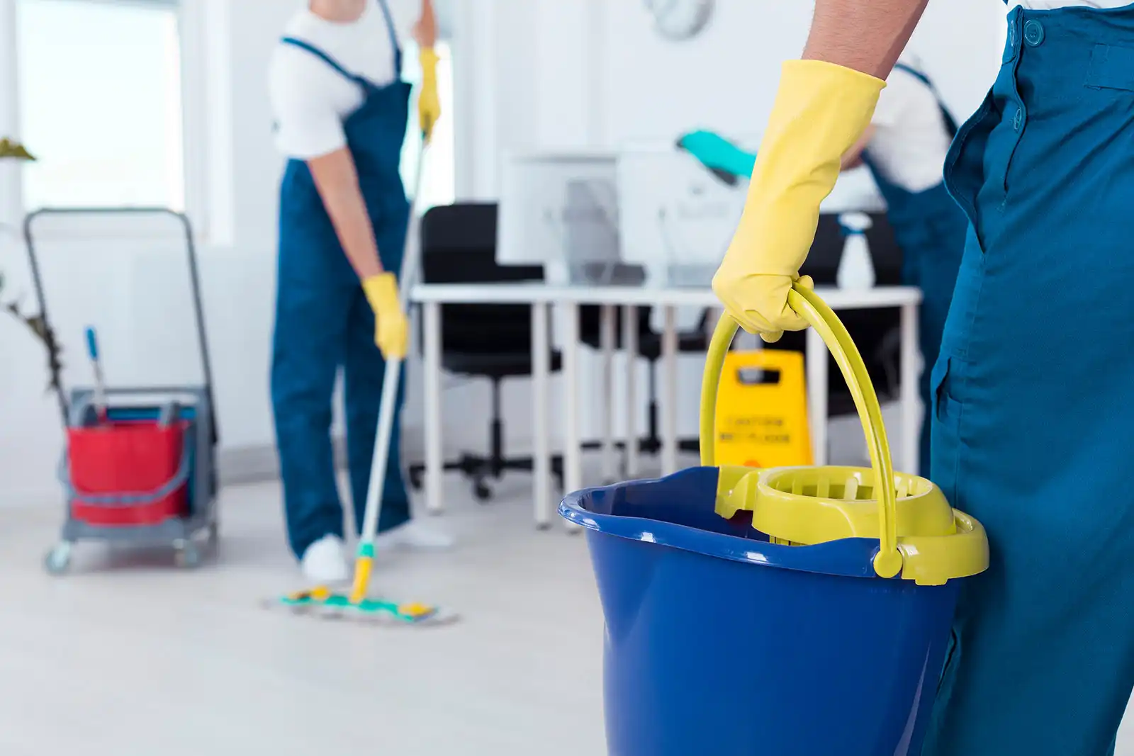 Fleißige Helfer beim Wohnungsputz