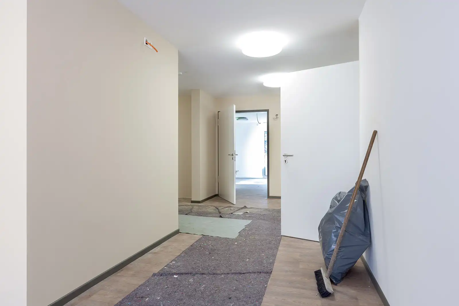 Flur bei der Endreinigung